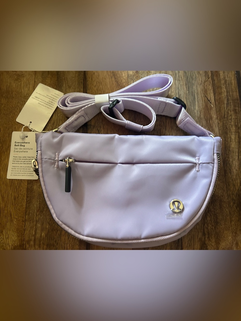 lululemon athletica Light Lavender Crossbody Bag with Front Zip